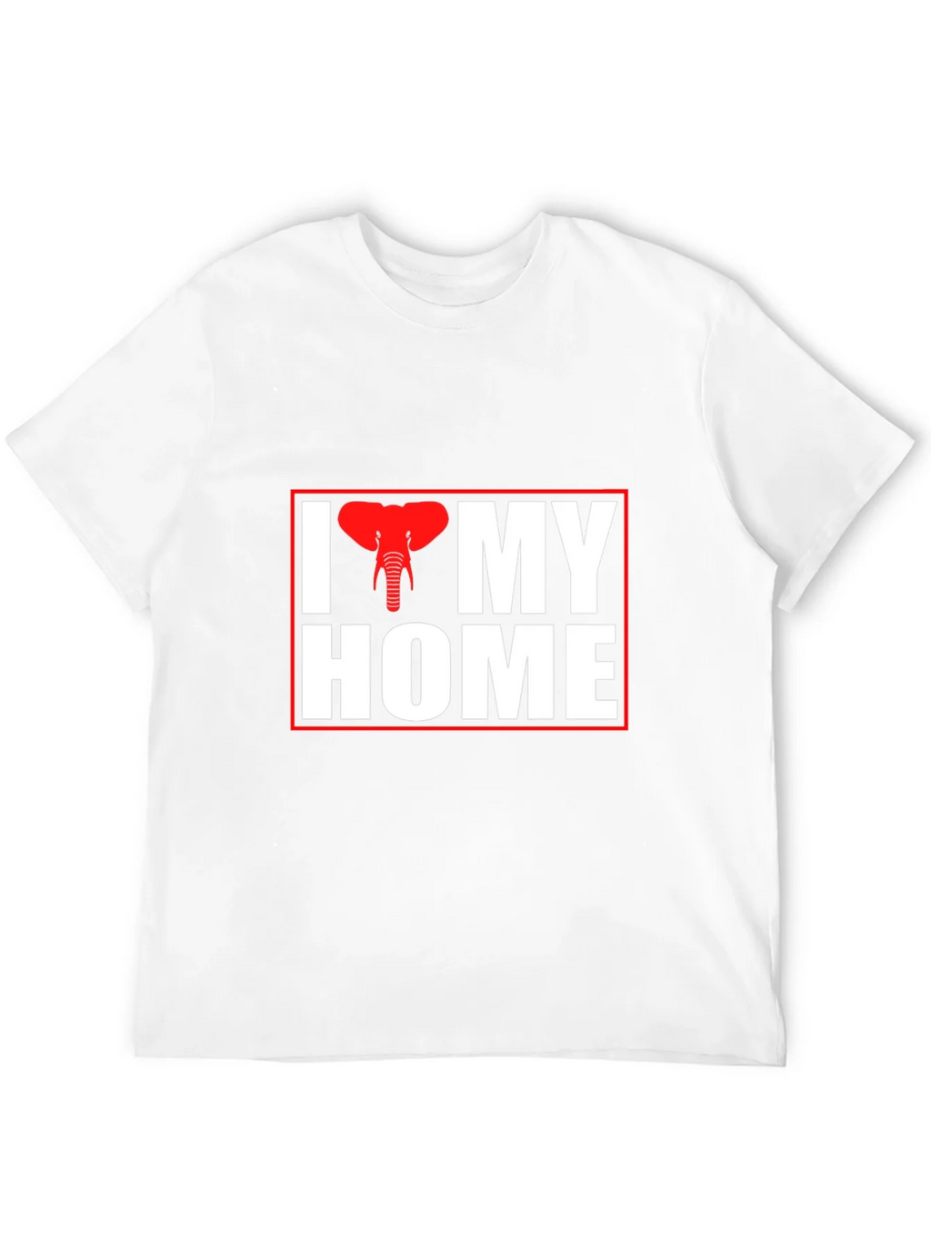 I Elephant My Home Black T-Shirt product image 11