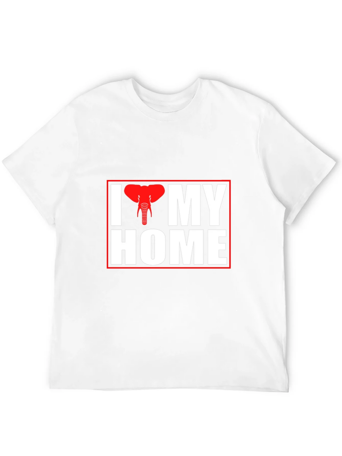 I Elephant My Home Black T-Shirt product image 11