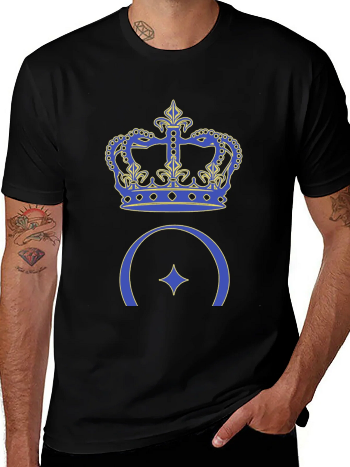 Crown & Star Graphic T-Shirt product image 1