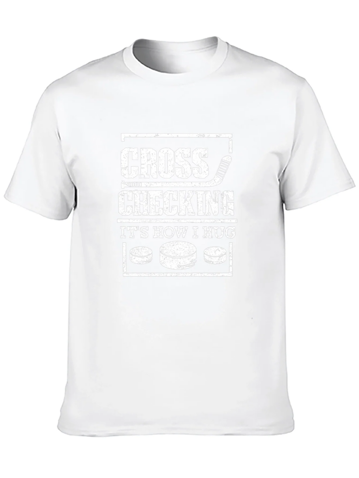 Cross Checking Hockey T-Shirt - Funny Hug Tee product image 9