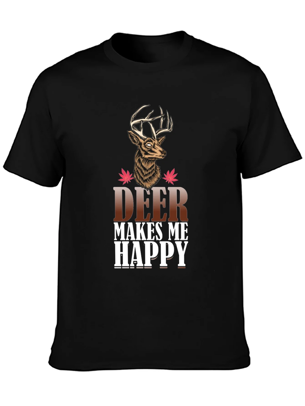 Deer Makes Me Happy Graphic Tee product image 3