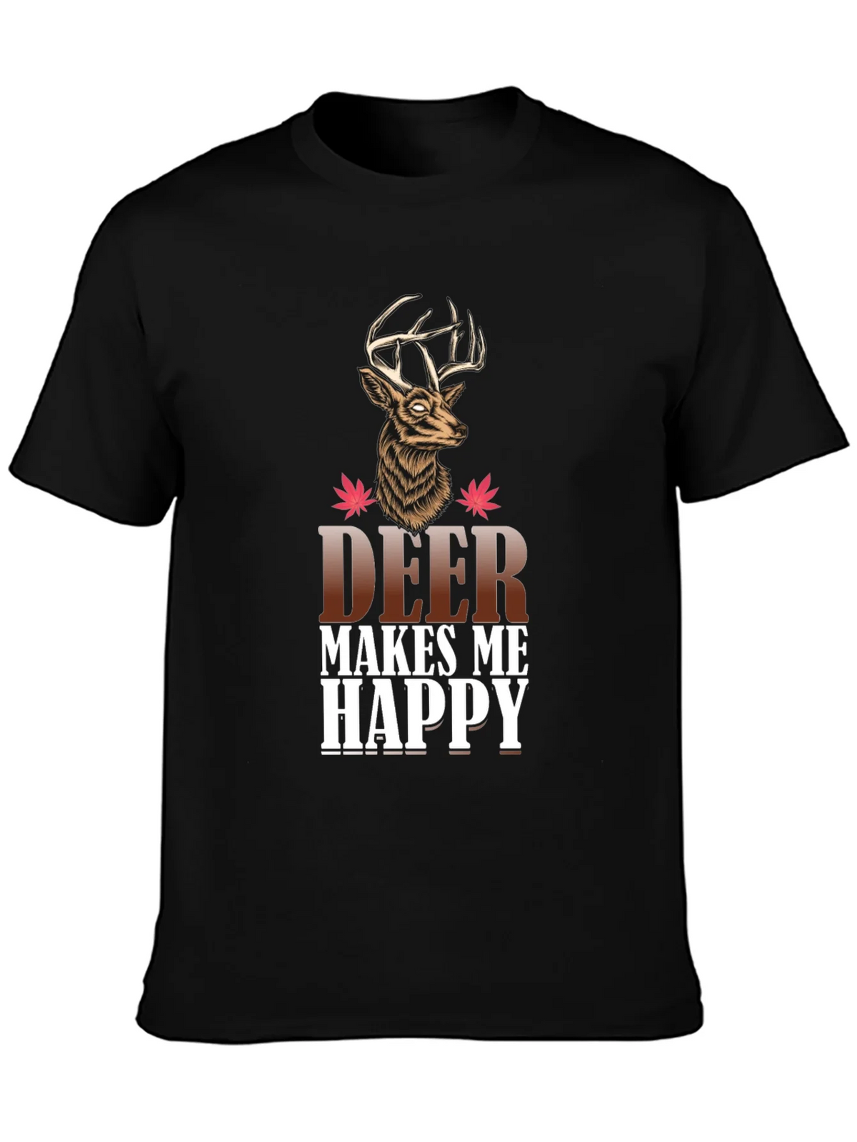 Deer Makes Me Happy Graphic Tee product image 3
