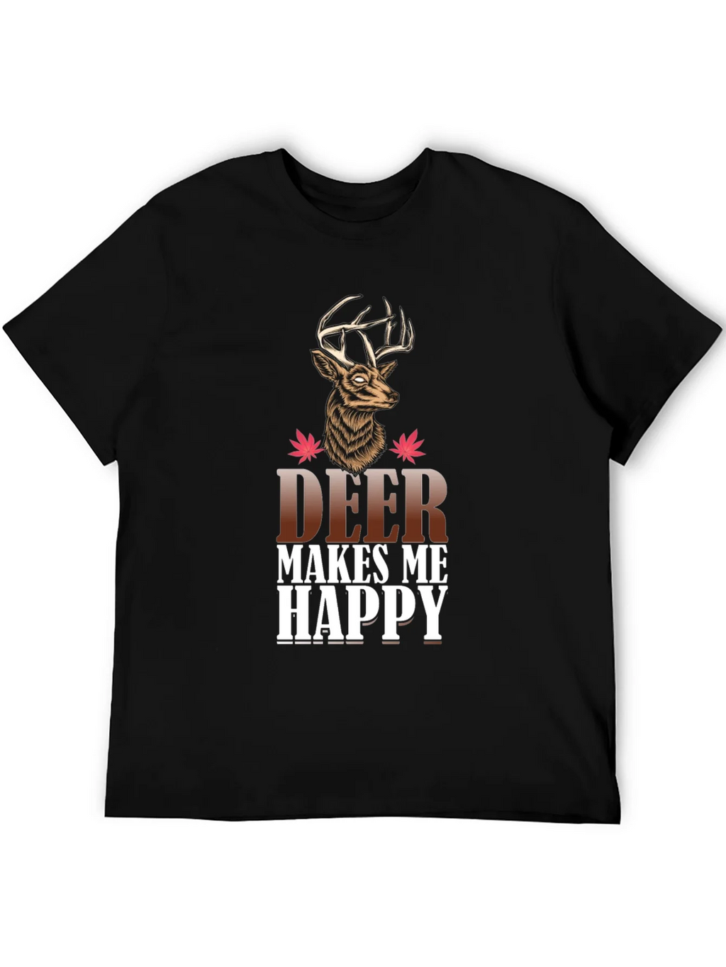 Deer Makes Me Happy Graphic Tee product image 5