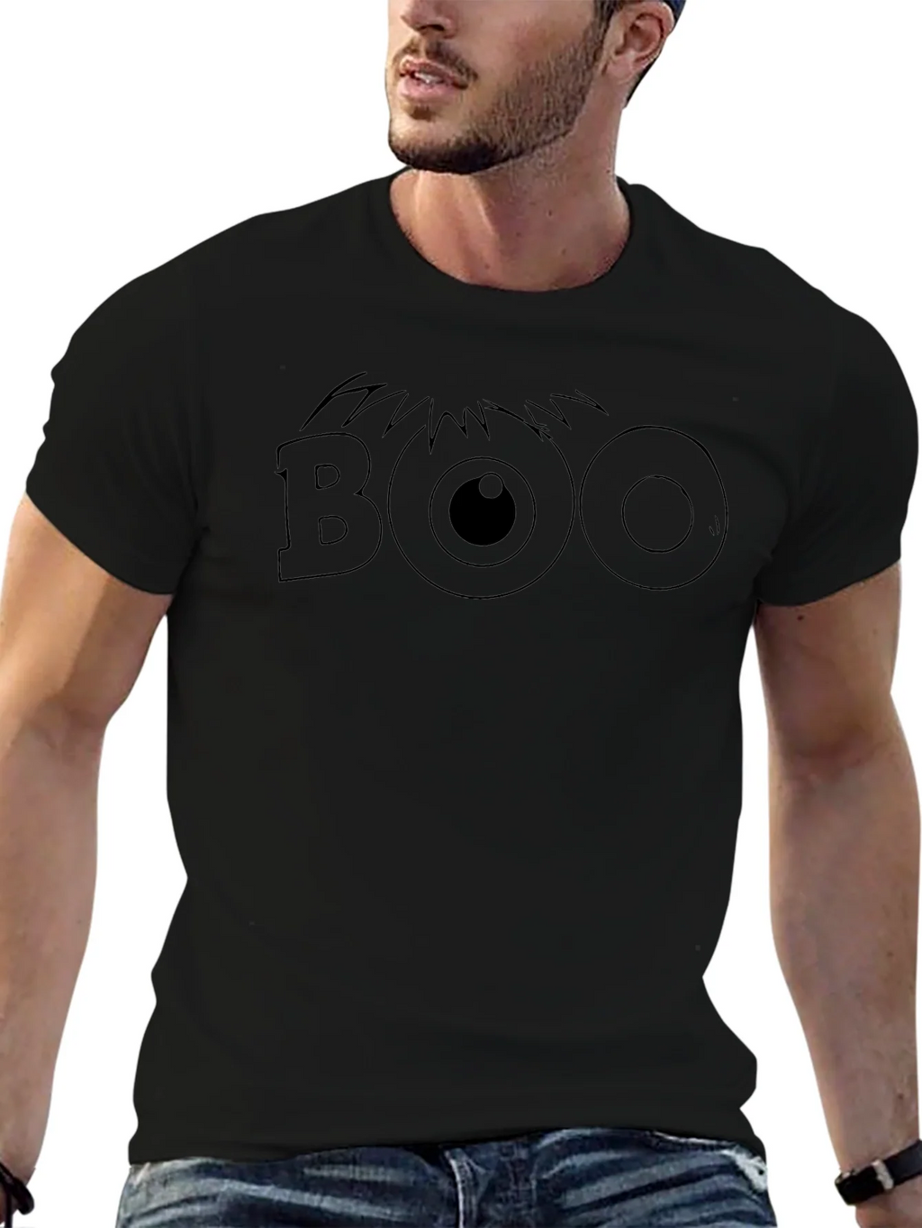 Boo Monster Eye Graphic Tee - Halloween Apparel product image 5