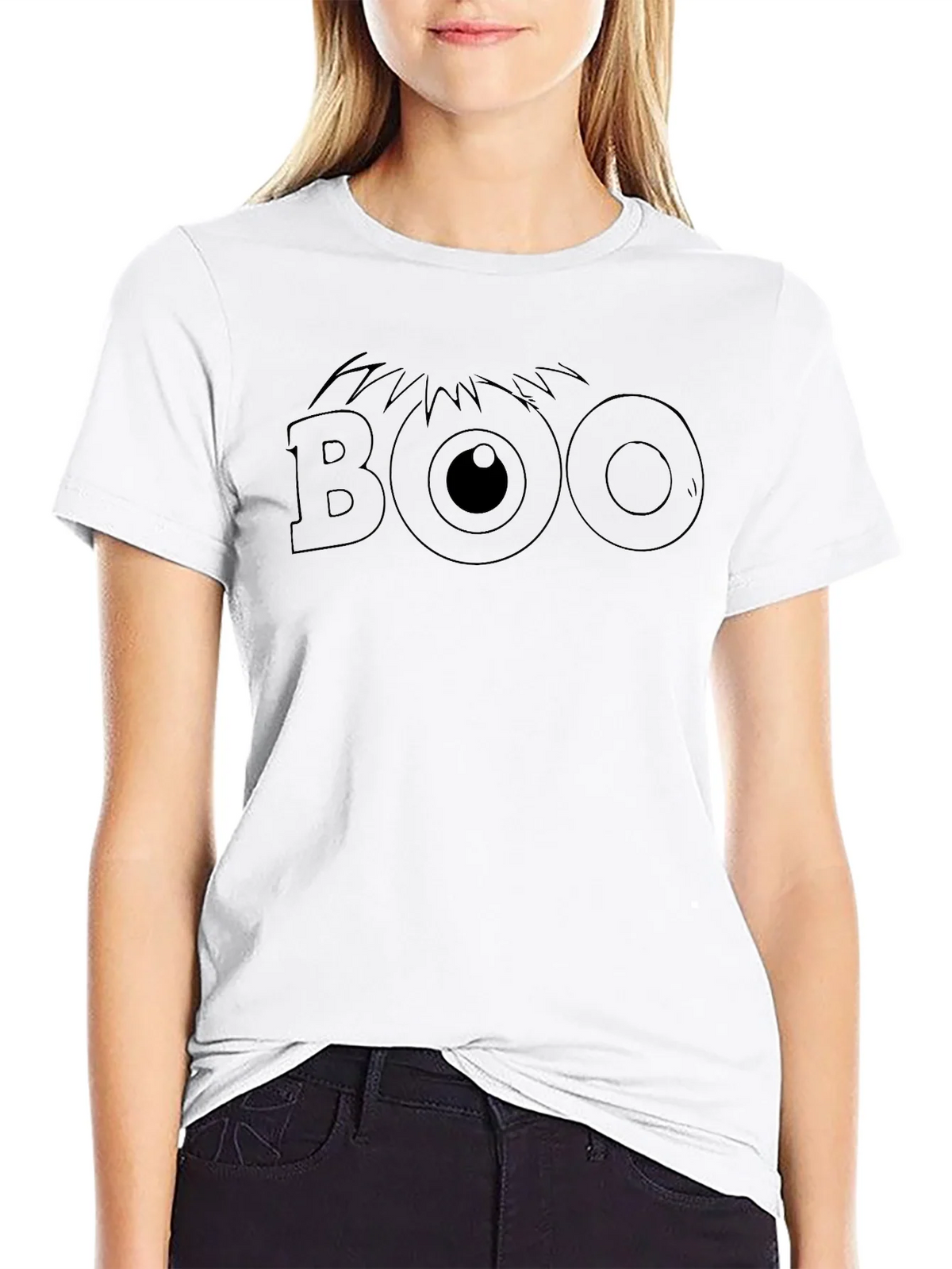 Boo Monster Eye Graphic Tee - Halloween Apparel product image 7