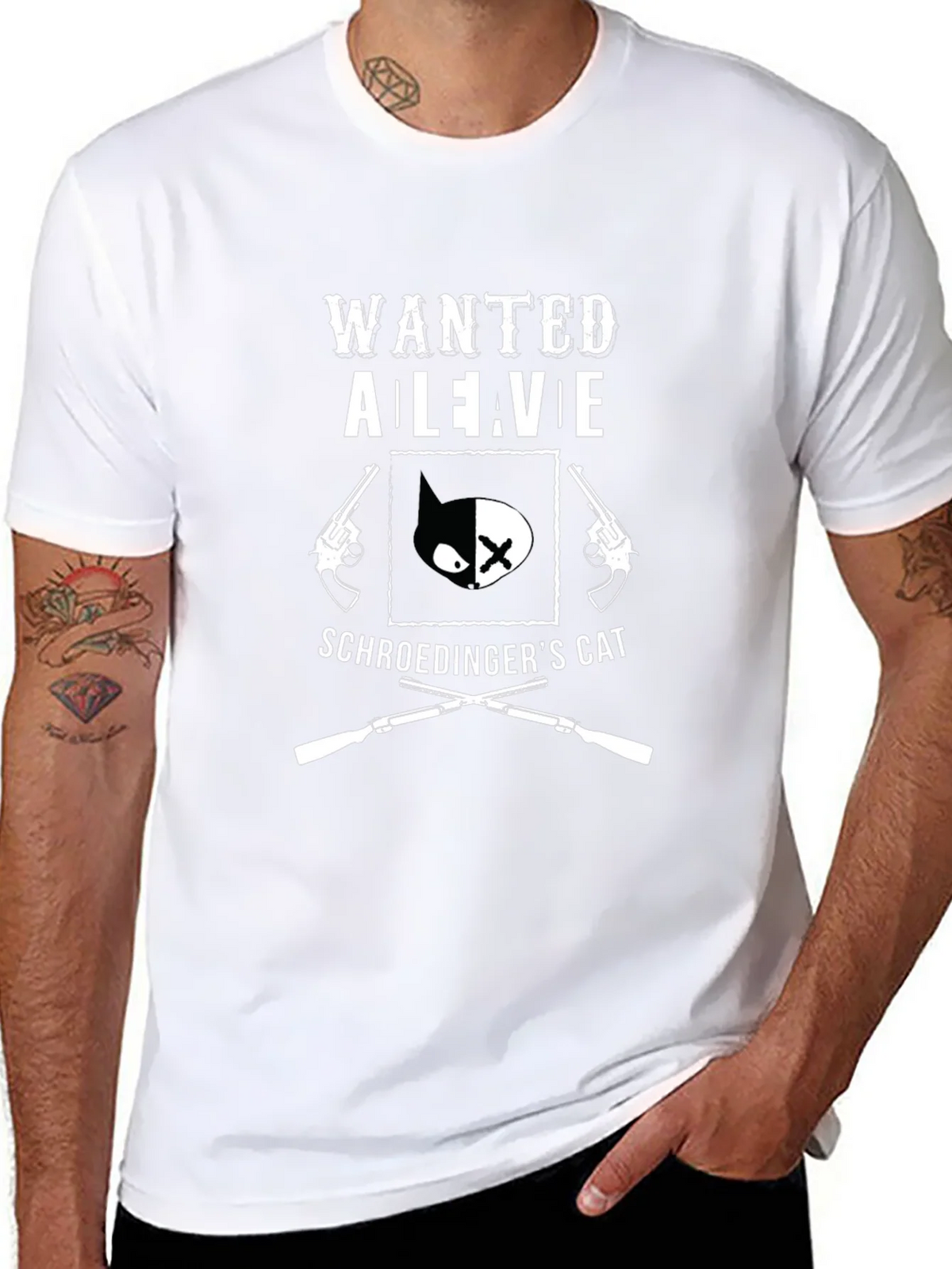 Wanted Alive Schrödingers Cat Graphic Tee product image 7