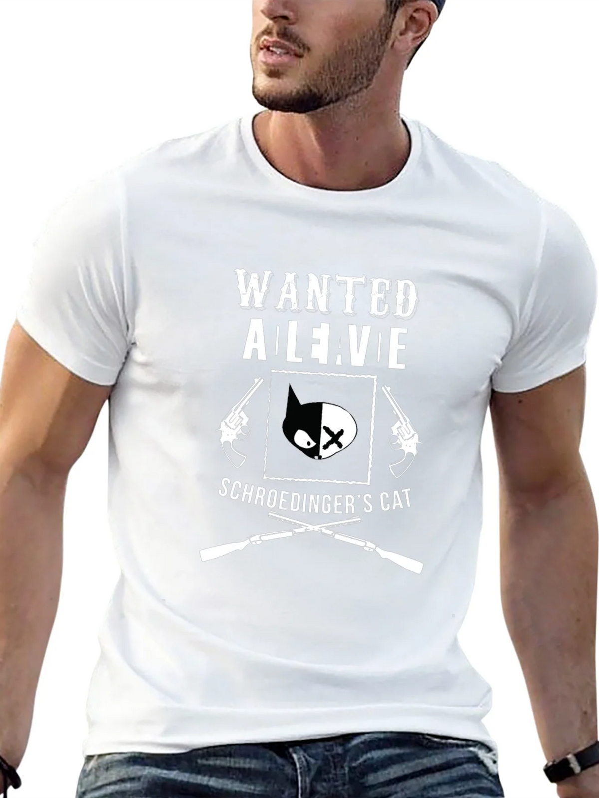 Wanted Alive Schrödingers Cat Graphic Tee product image 12