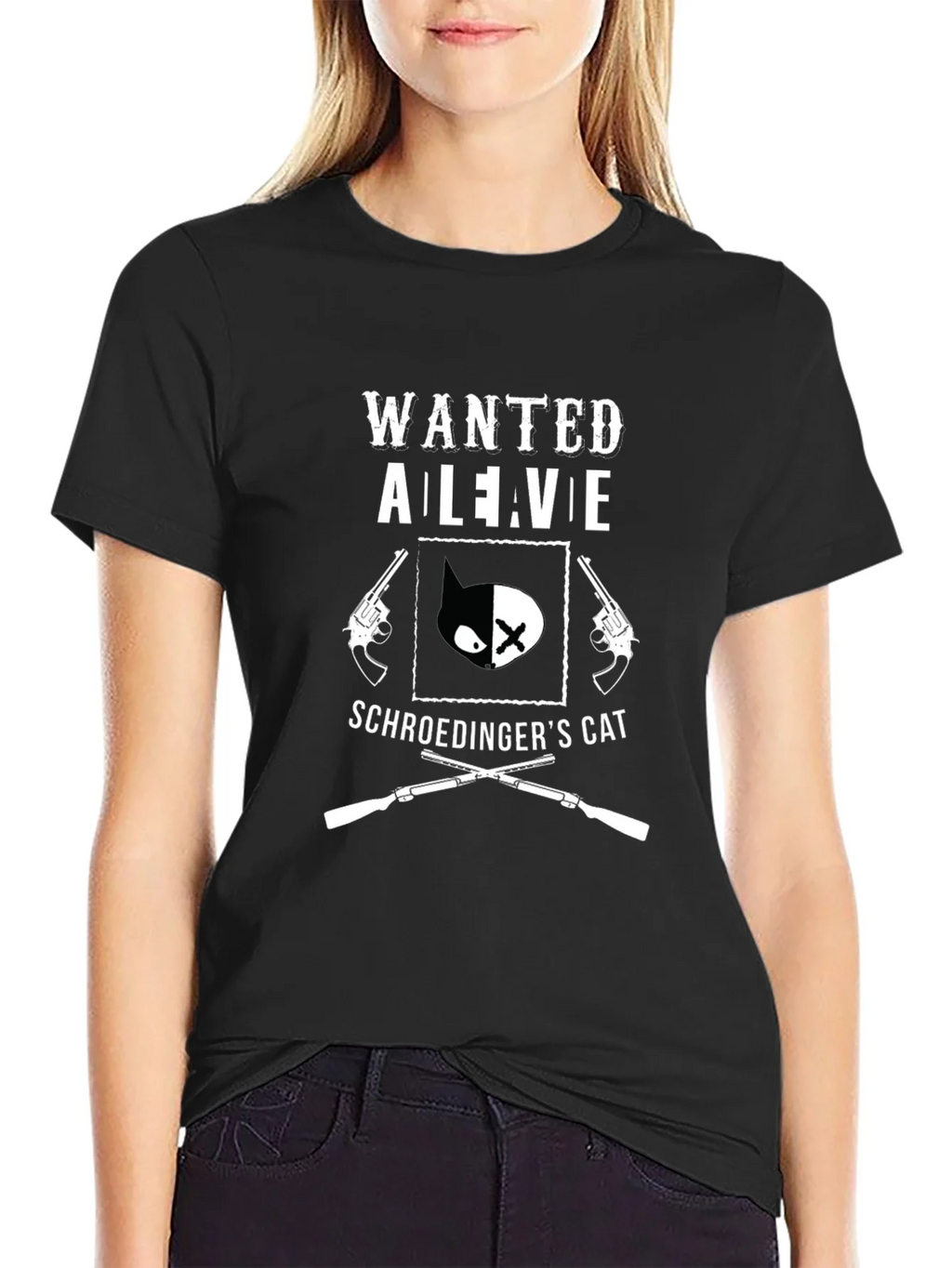 Wanted Alive Schrödingers Cat Graphic Tee product image 2