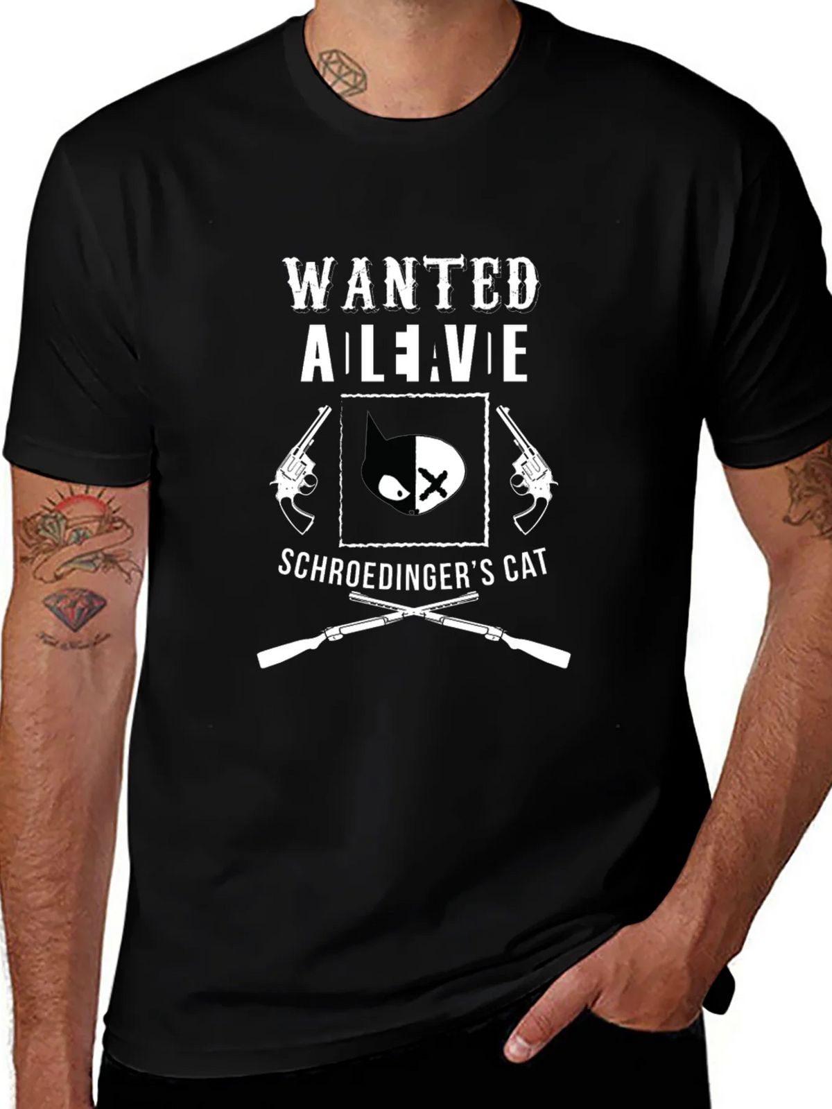 Wanted Alive Schrödingers Cat Graphic Tee product image 1