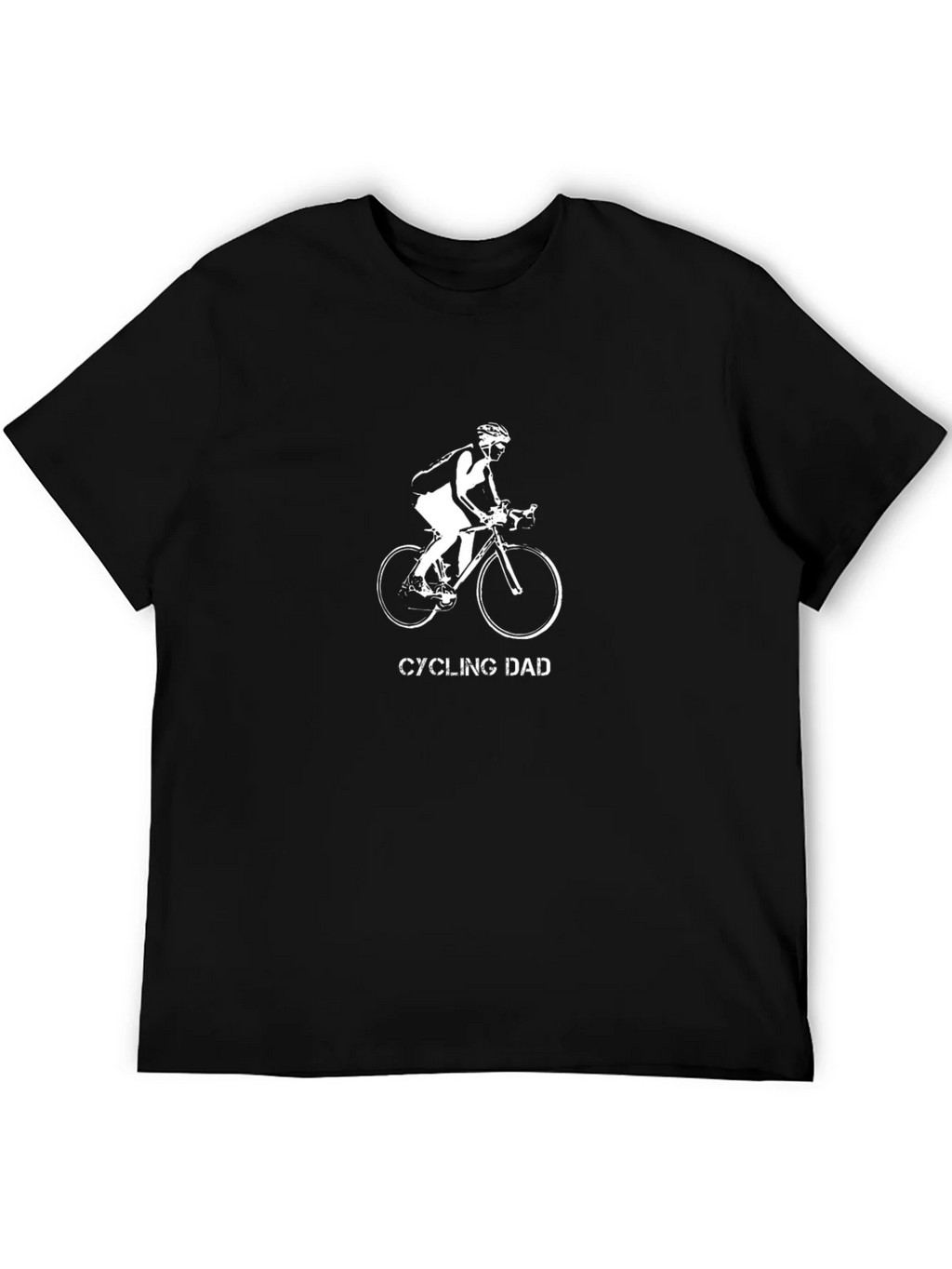 Cycling Dad Graphic Tee - Black Cotton Blend product image 3