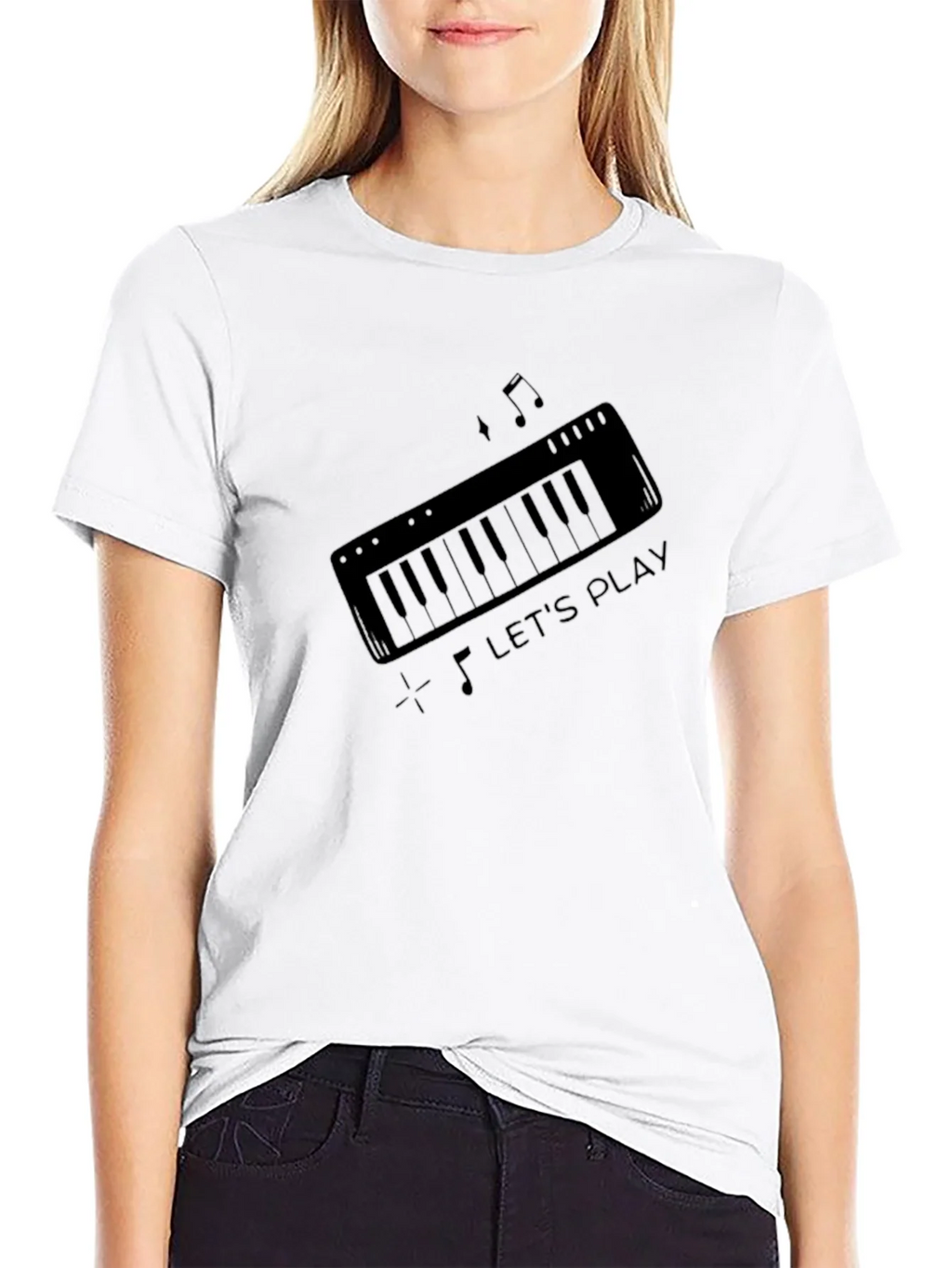Lets Play Keyboard Graphic T-Shirt product image 8
