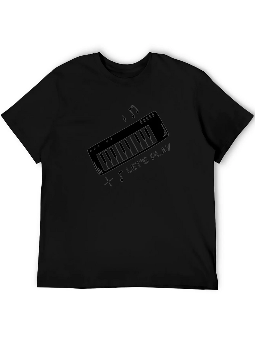 Lets Play Keyboard Graphic T-Shirt product image 5