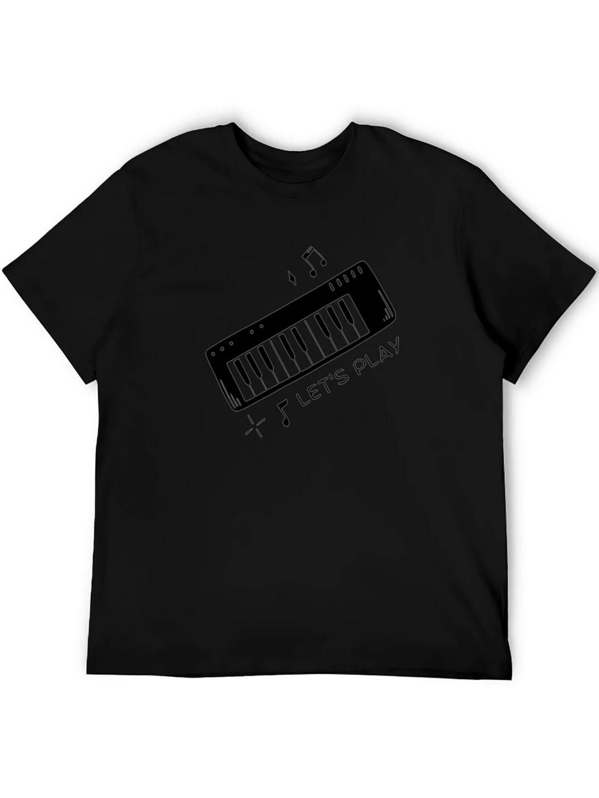 Lets Play Keyboard Graphic T-Shirt product image 5