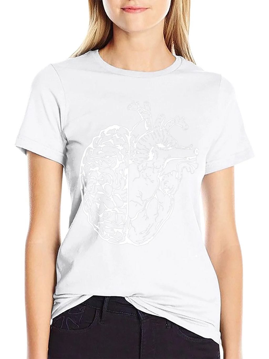 Anatomical Brain Heart T-Shirt - Unique Design product image 8