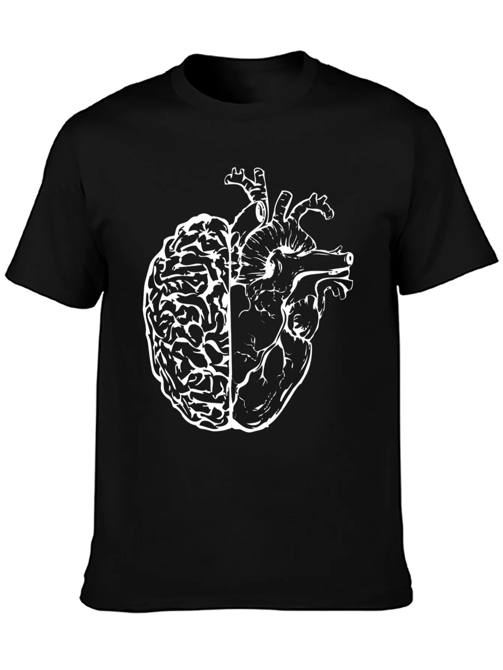 Anatomical Brain Heart T-Shirt - Unique Design product image 3