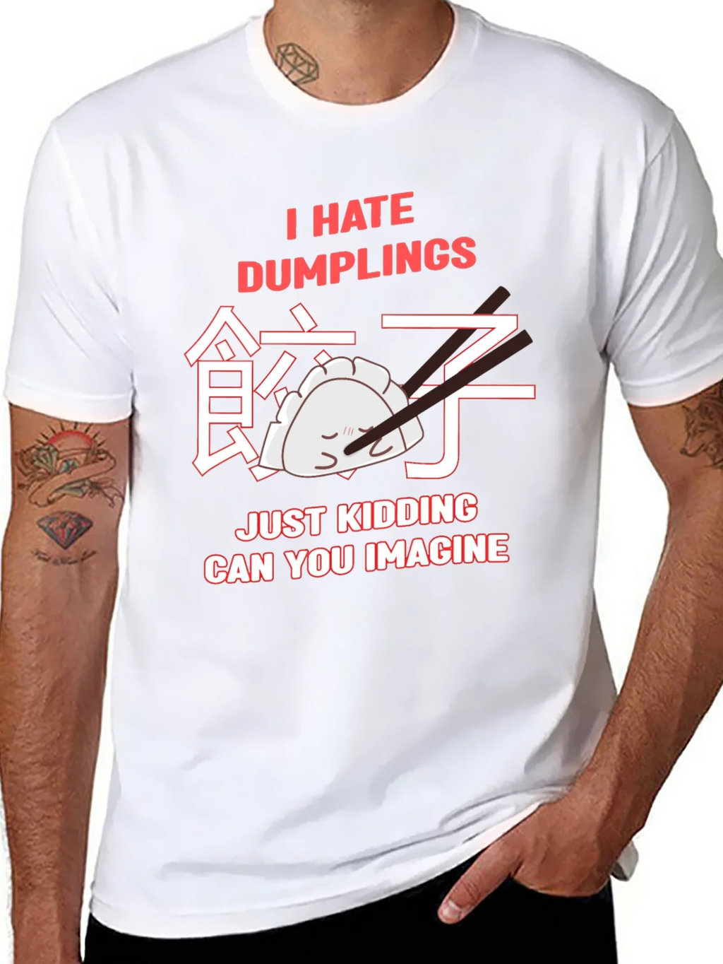 I Hate Dumplings Graphic T-Shirt product image 7