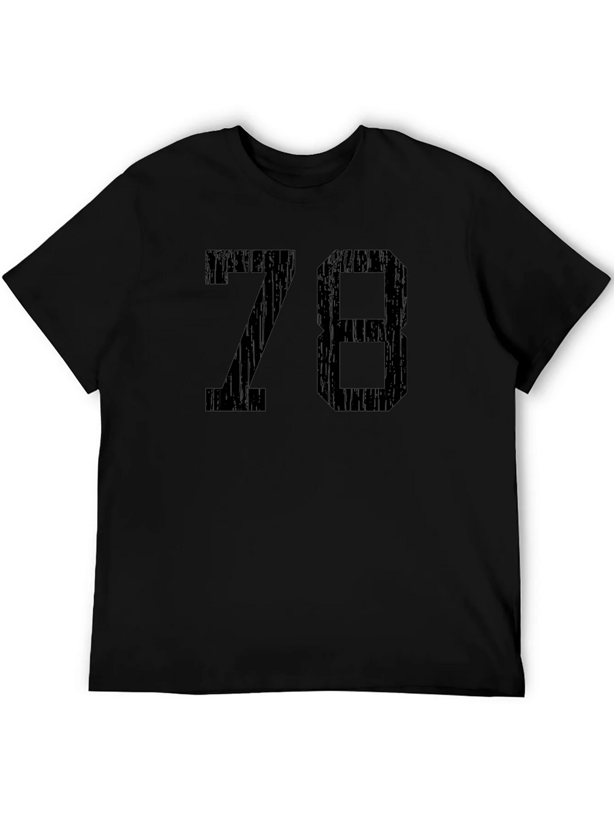 Retro Style 78 Graphic T-Shirt - Black product image 5