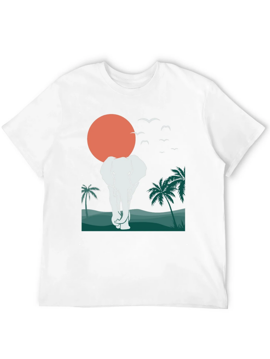 Elephant Sunset Graphic Tee - Tropical Vibes product image 11