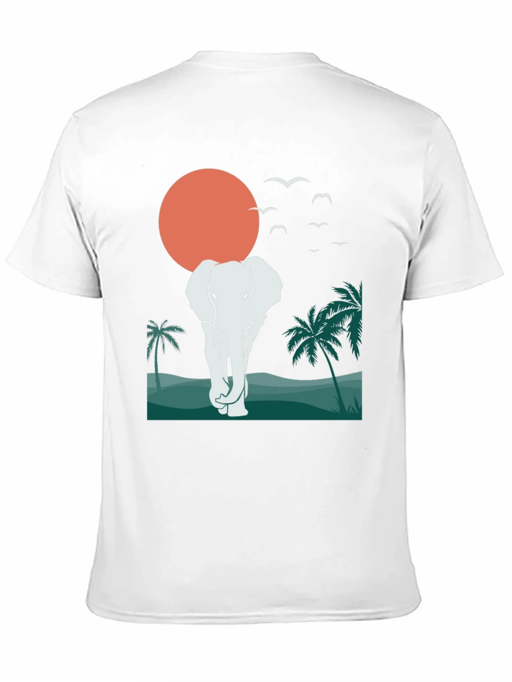Elephant Sunset Graphic Tee - Tropical Vibes product image 10