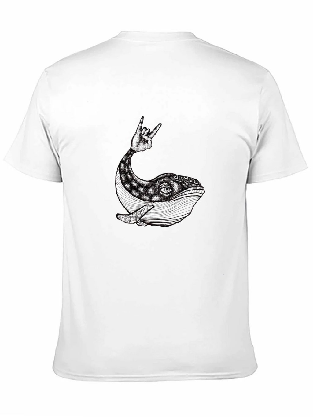 Whale Rock Hand Gesture Graphic Tee product image 10