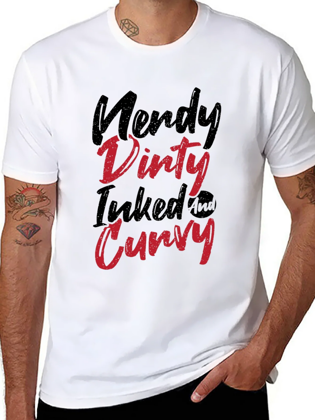 Nerdy Dirty Inked Curvy T-Shirt product image 4