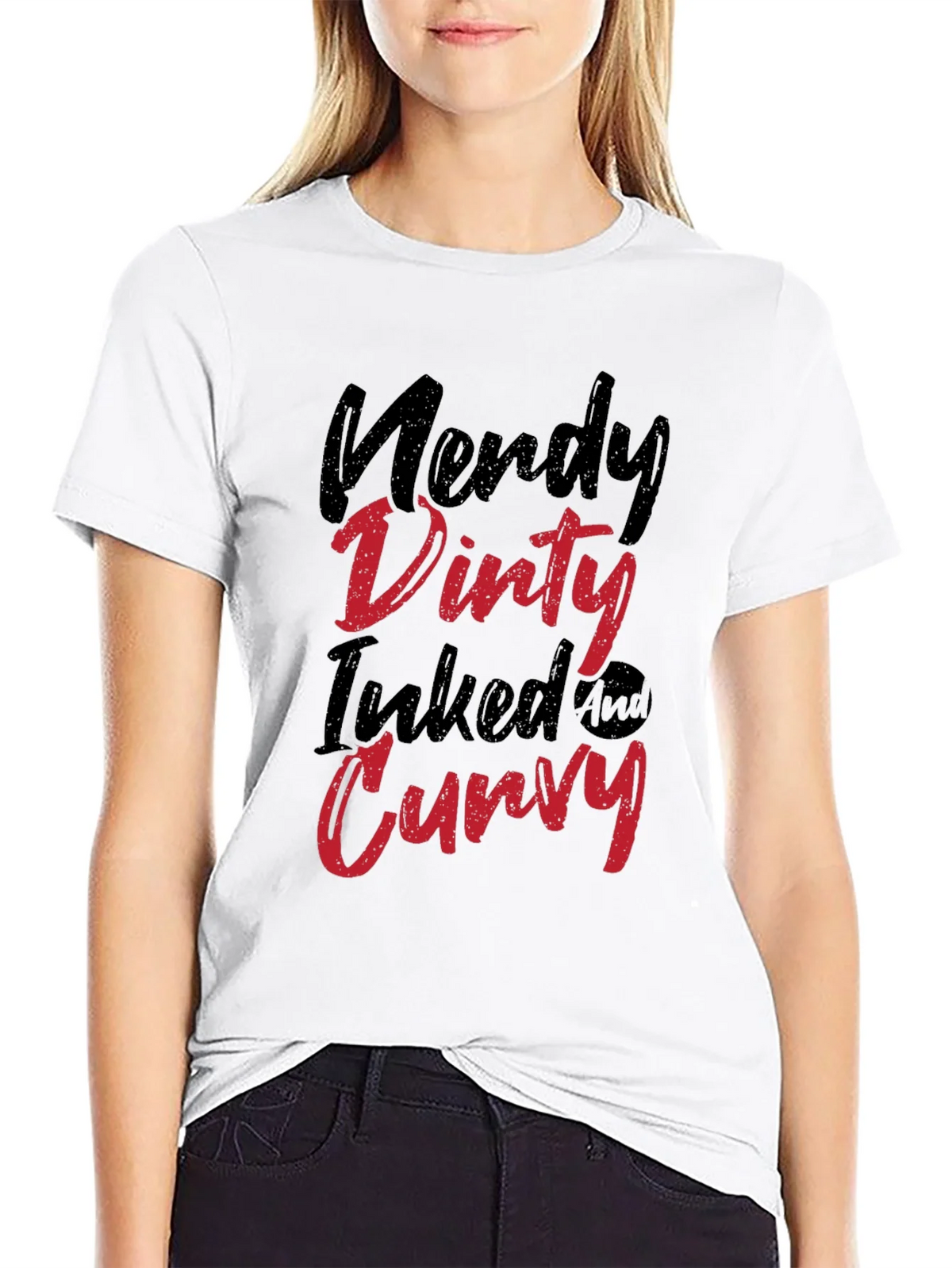Nerdy Dirty Inked Curvy T-Shirt product image 5