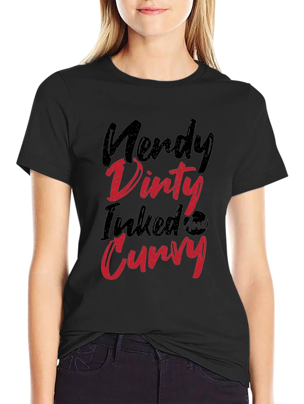 Nerdy Dirty Inked Curvy T-Shirt product image 2