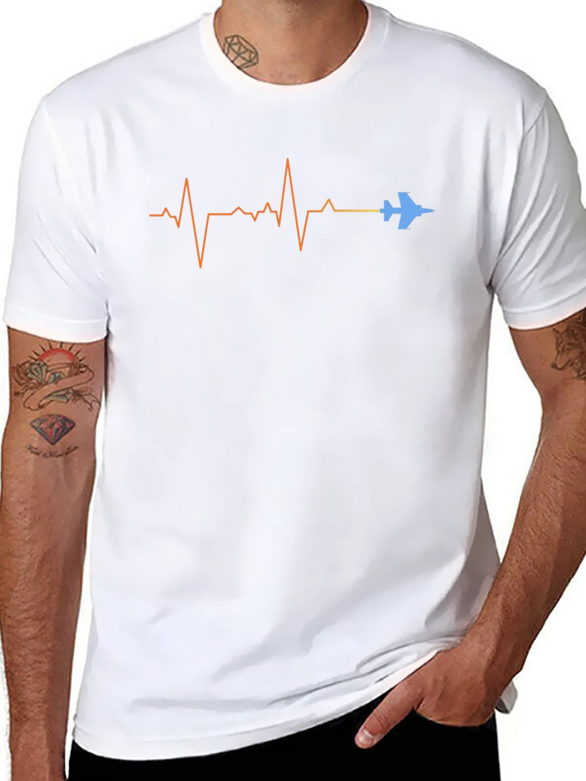 Pilots Heartbeat Tee - Aviation T-Shirt product image 7