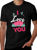 I Love You Roses Graphic Tee Shirt product image 1