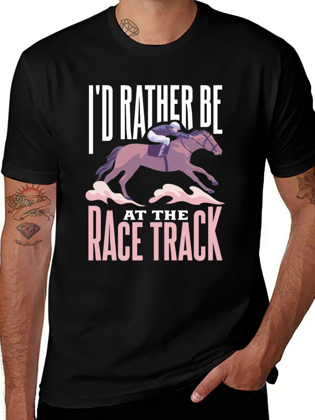 Id Rather Be At The Race Track T-Shirt product image 1