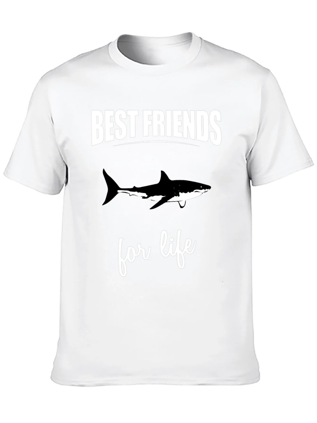 Best Friends Shark Tee - Black Cotton T-Shirt product image 9