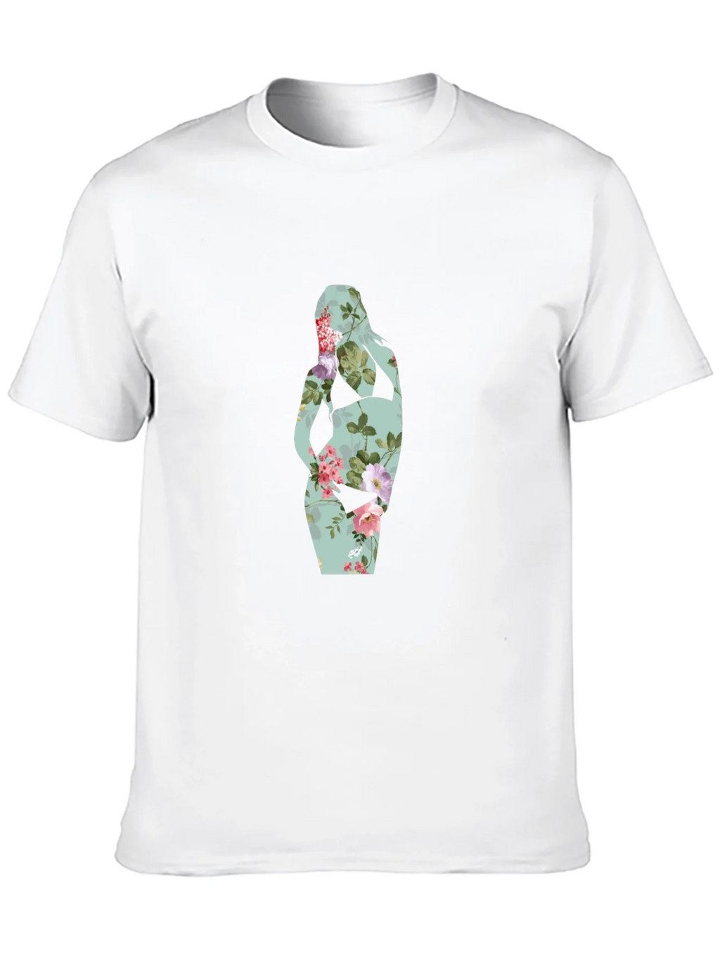 Floral Silhouette Maternity T-Shirt product image 9
