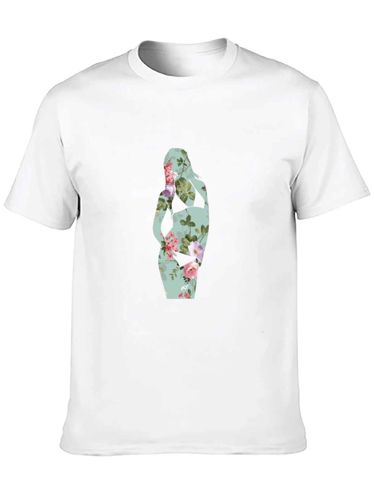 Floral Silhouette Maternity T-Shirt product image 9
