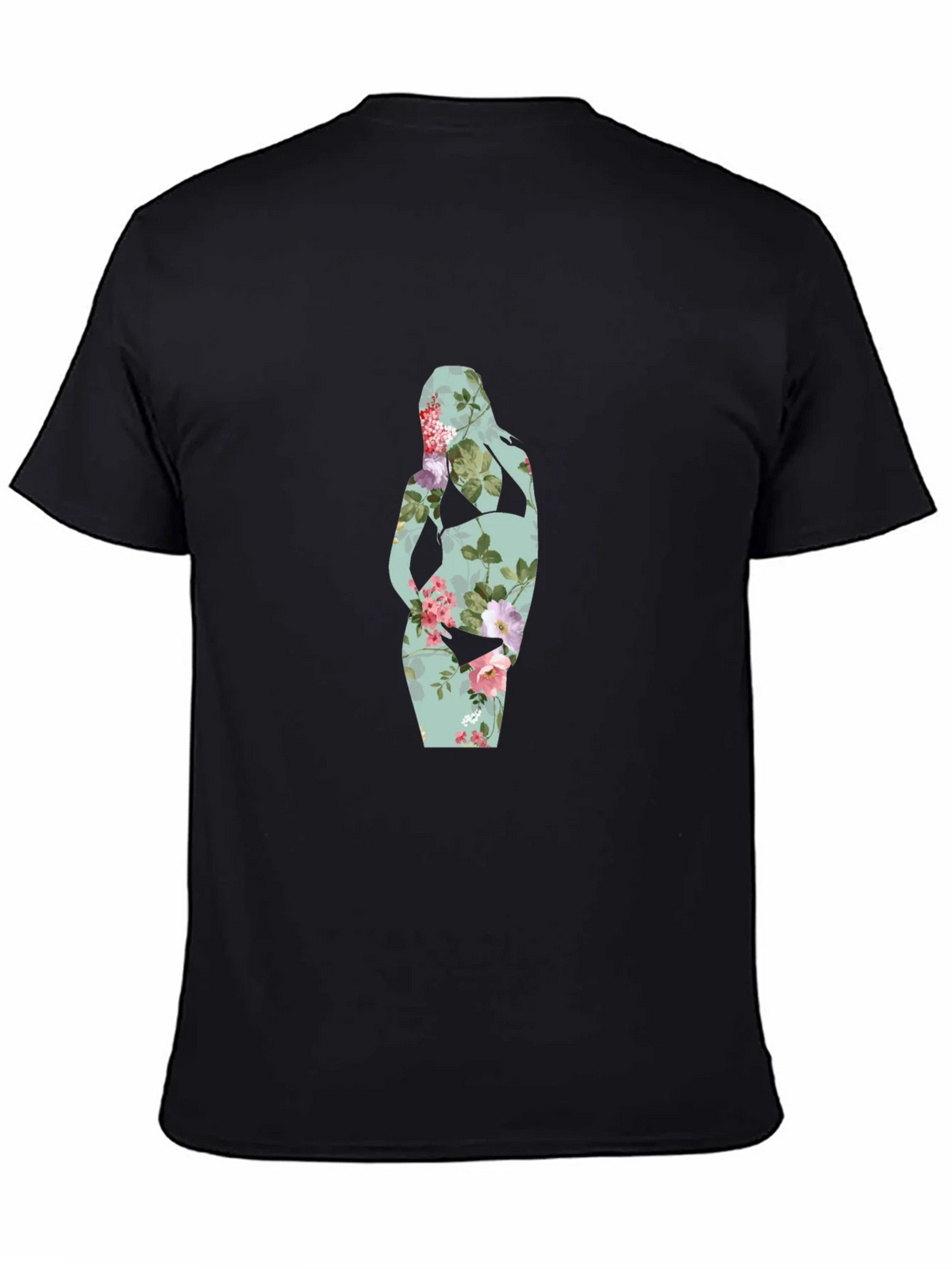Floral Silhouette Maternity T-Shirt product image 4