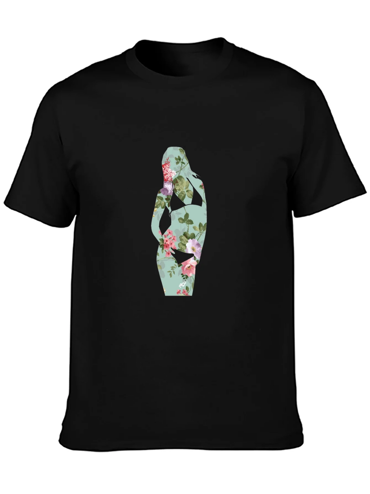 Floral Silhouette Maternity T-Shirt product image 3
