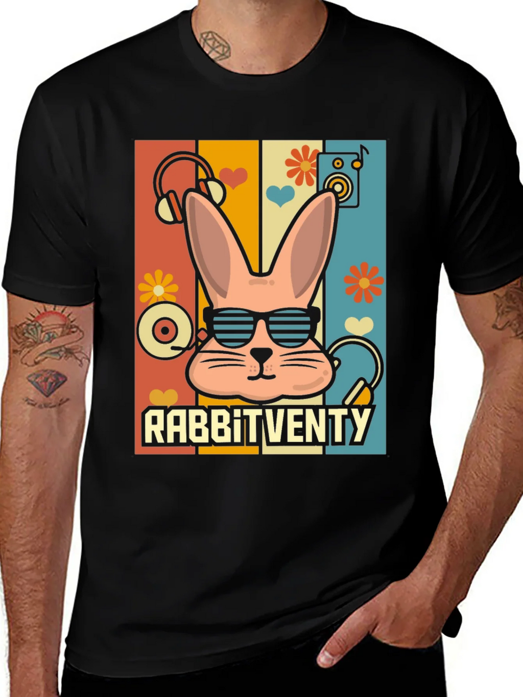Rabbitventy Retro T-Shirt product image 1