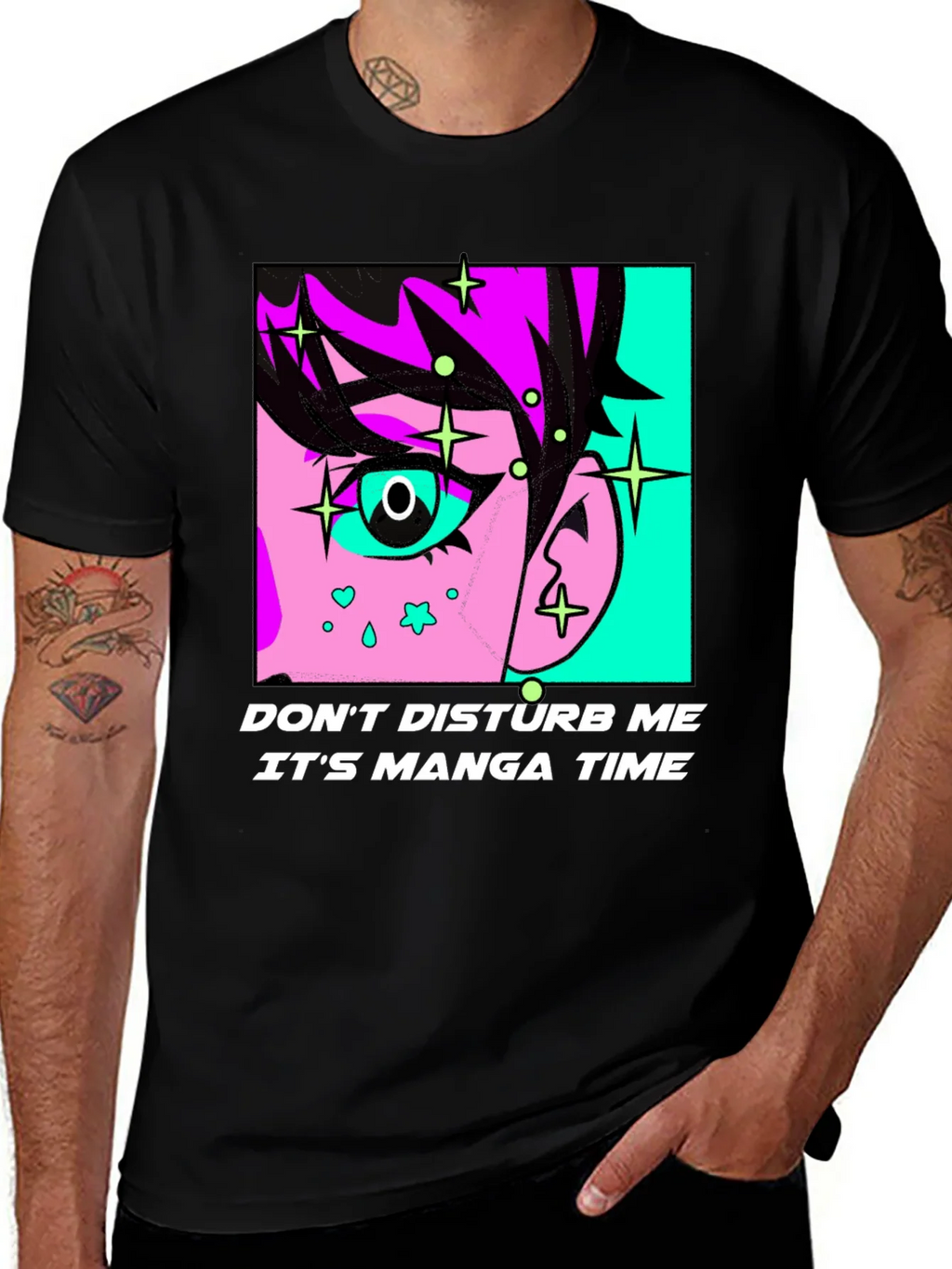 Manga Time Graphic Tee - Black product image 1