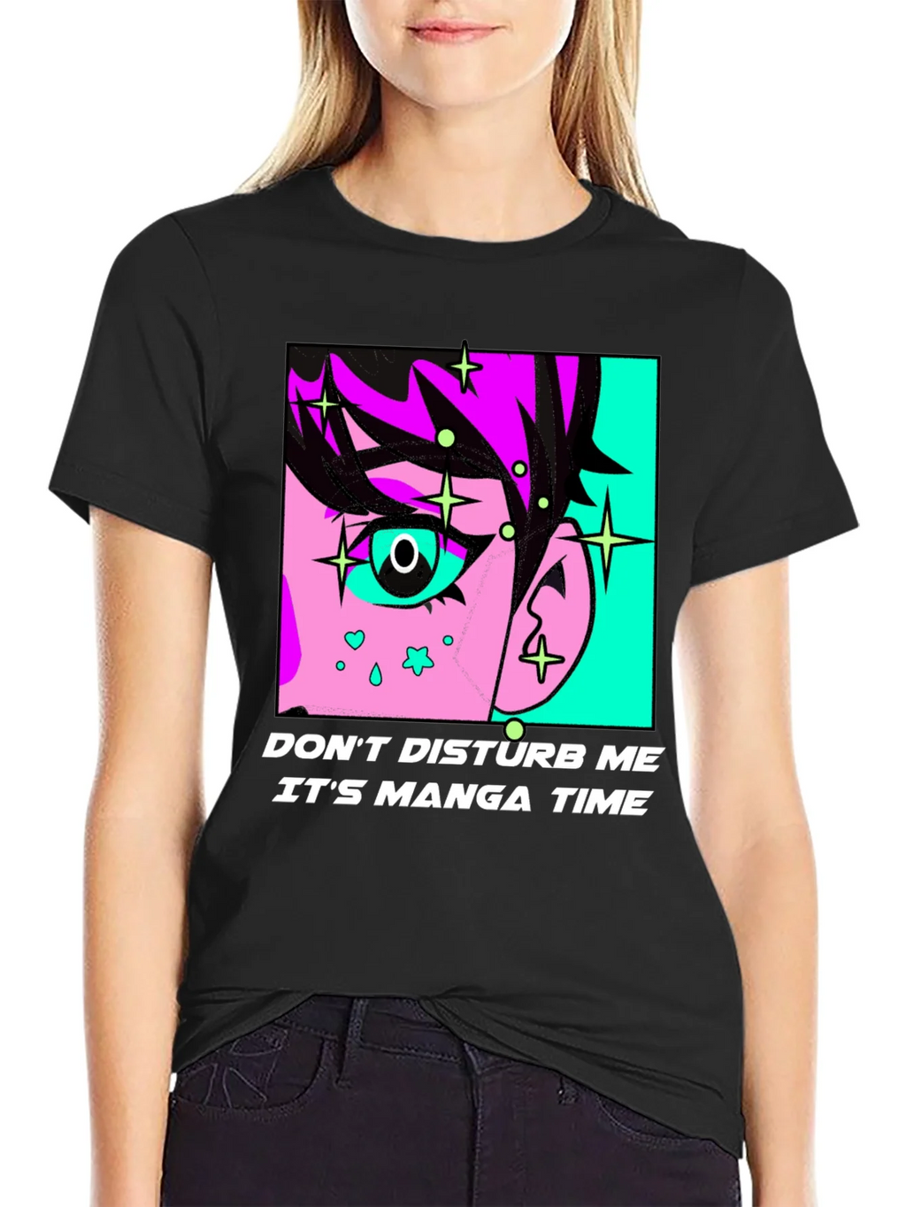 Manga Time Graphic Tee - Black product image 2