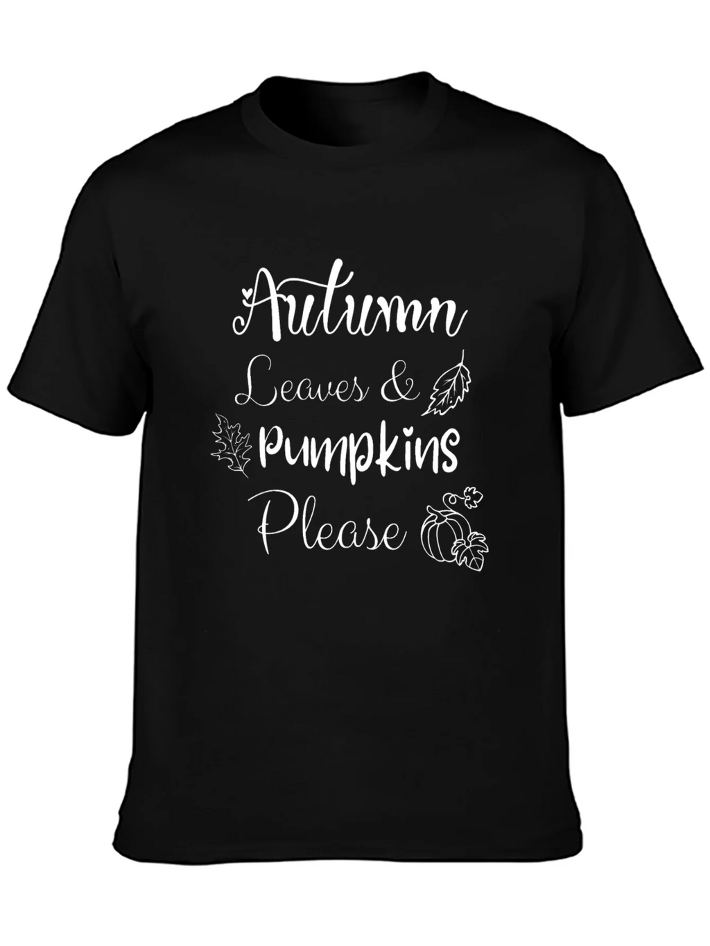 Autumn Leaves & Pumpkins Please T-Shirt product image 3