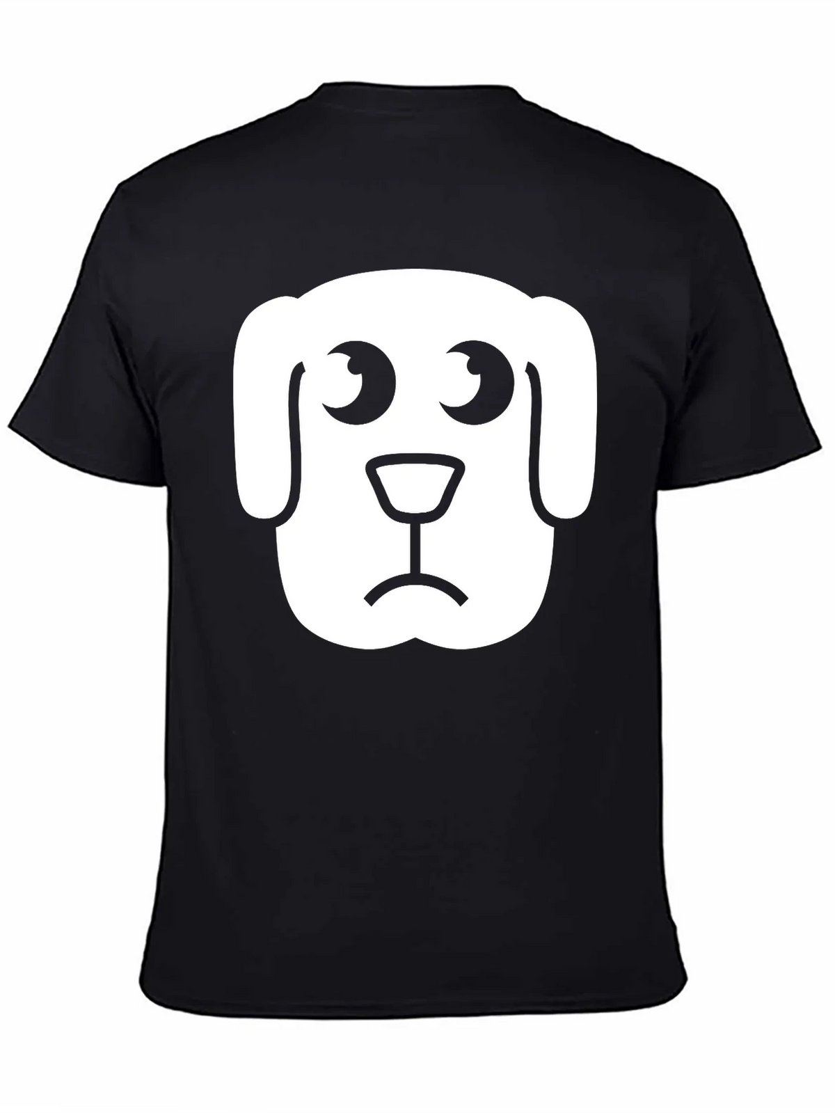 Sad Dog Graphic Tee - Black Cotton T-Shirt product image 4