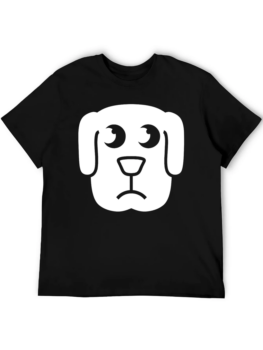 Sad Dog Graphic Tee - Black Cotton T-Shirt product image 5