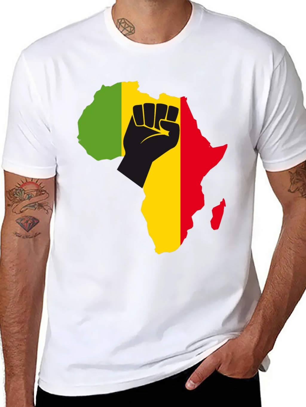 Africa Fist T-Shirt - Black Power Pride Tee product image 7