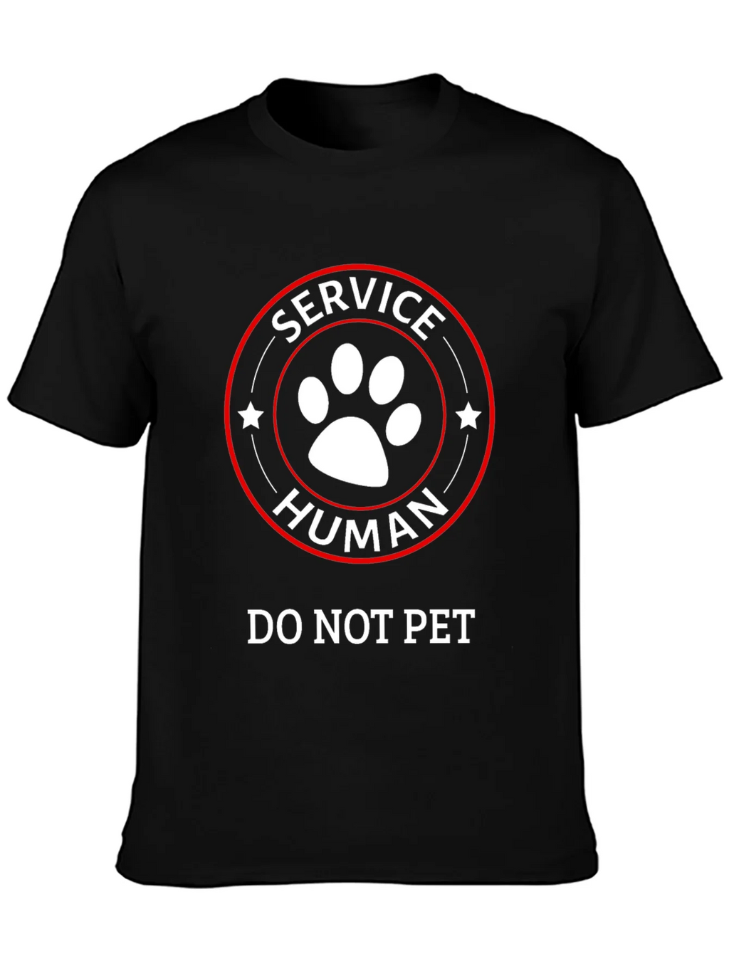Service Human T-Shirt - Do Not Pet Funny Tee product image 3