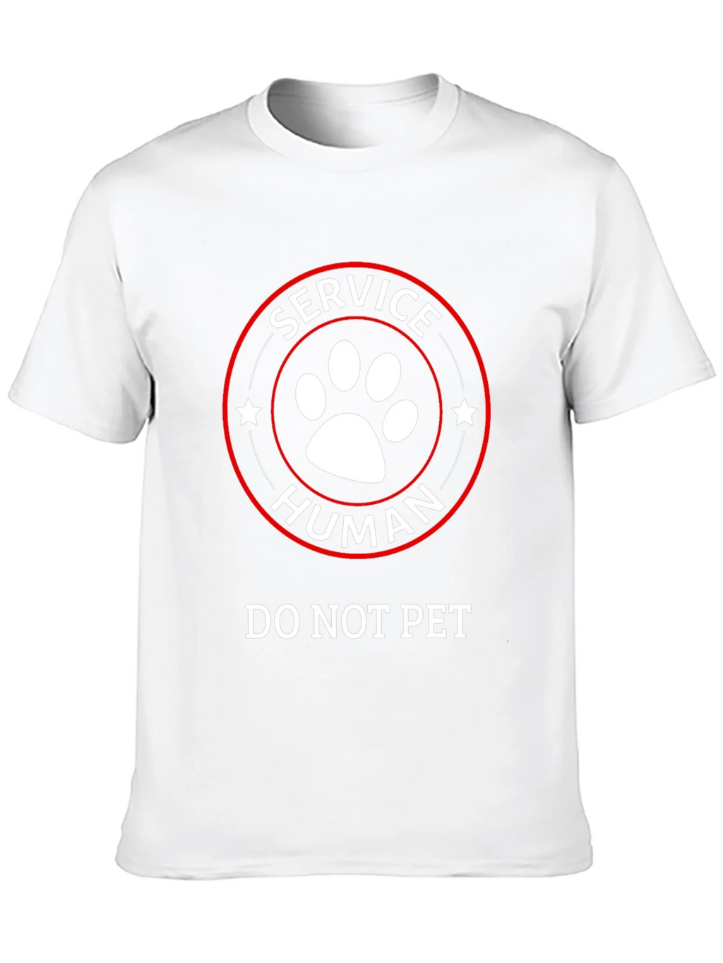 Service Human T-Shirt - Do Not Pet Funny Tee product image 9