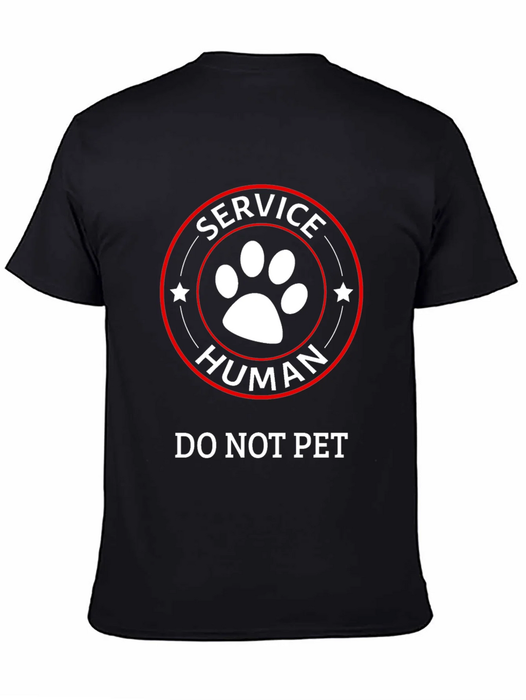 Service Human T-Shirt - Do Not Pet Funny Tee product image 4