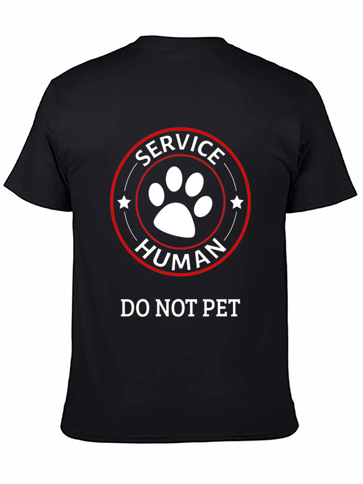 Service Human T-Shirt - Do Not Pet Funny Tee product image 4