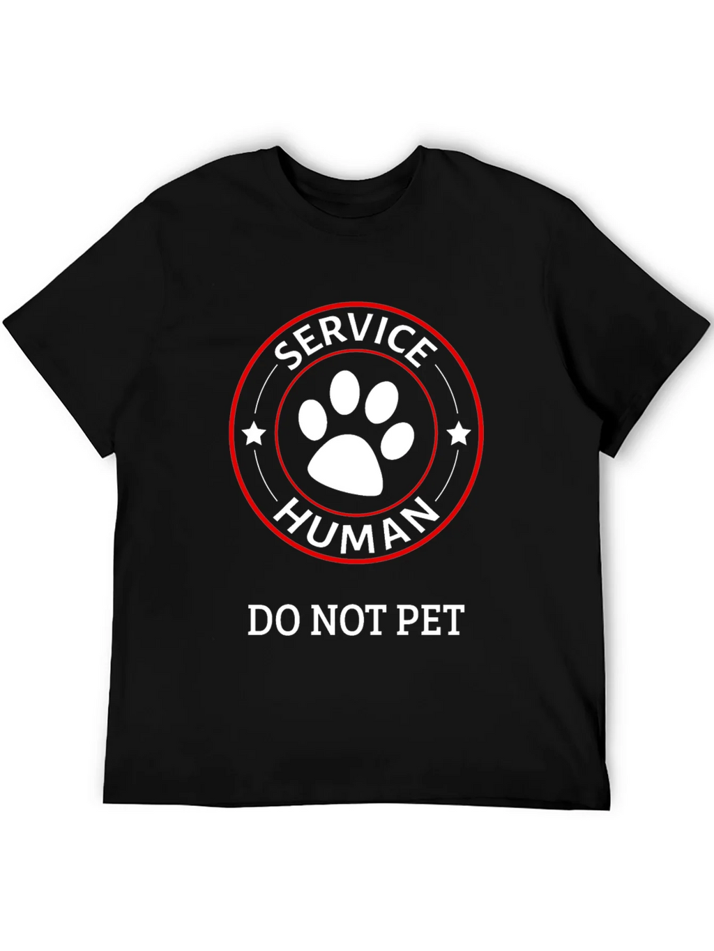 Service Human T-Shirt - Do Not Pet Funny Tee product image 5