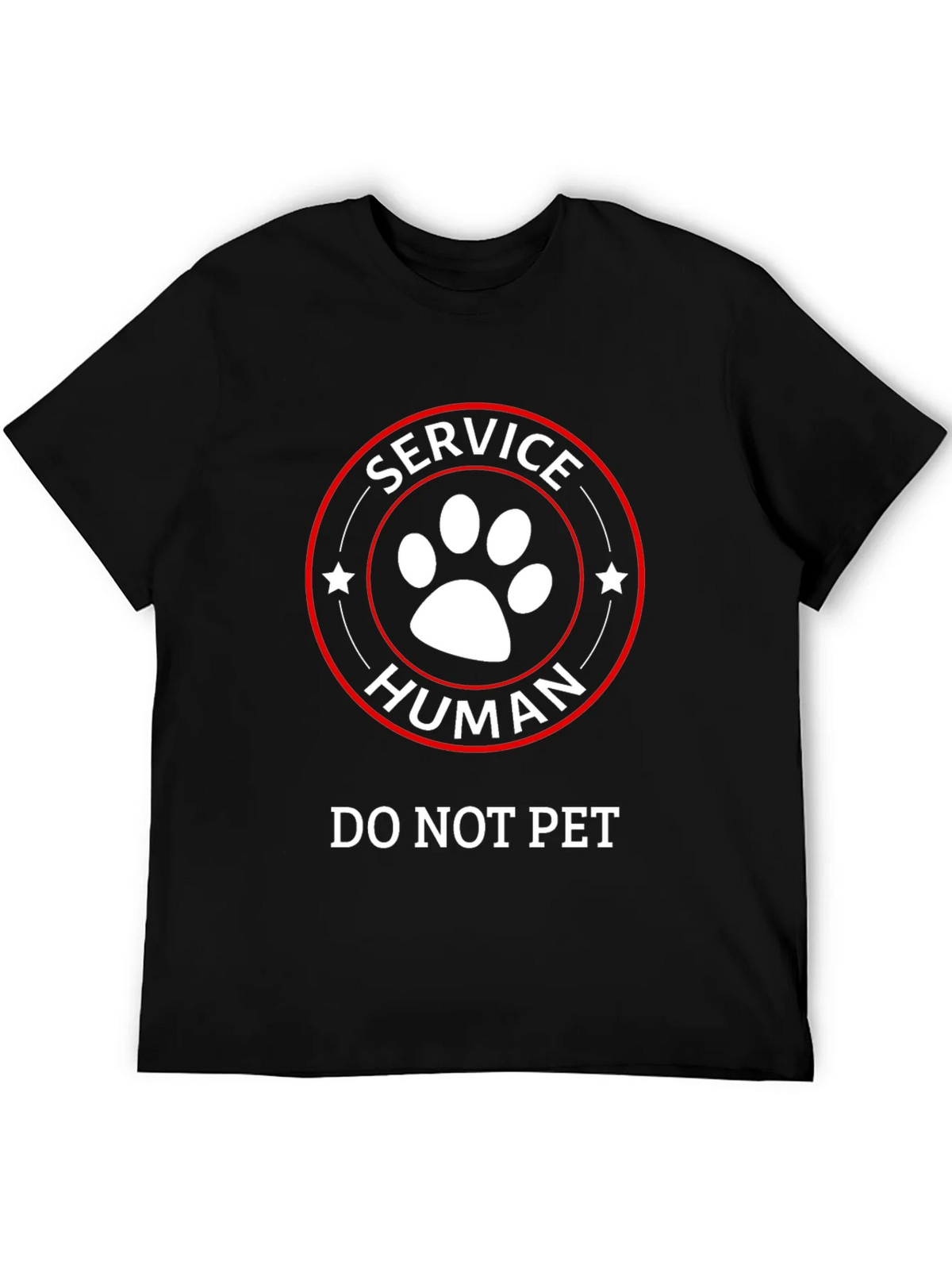 Service Human T-Shirt - Do Not Pet Funny Tee product image 5