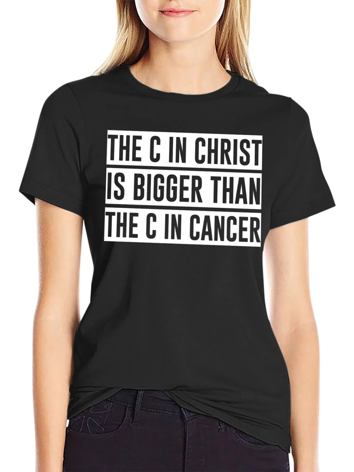 Christ is Bigger Than Cancer Graphic Tee product image 2