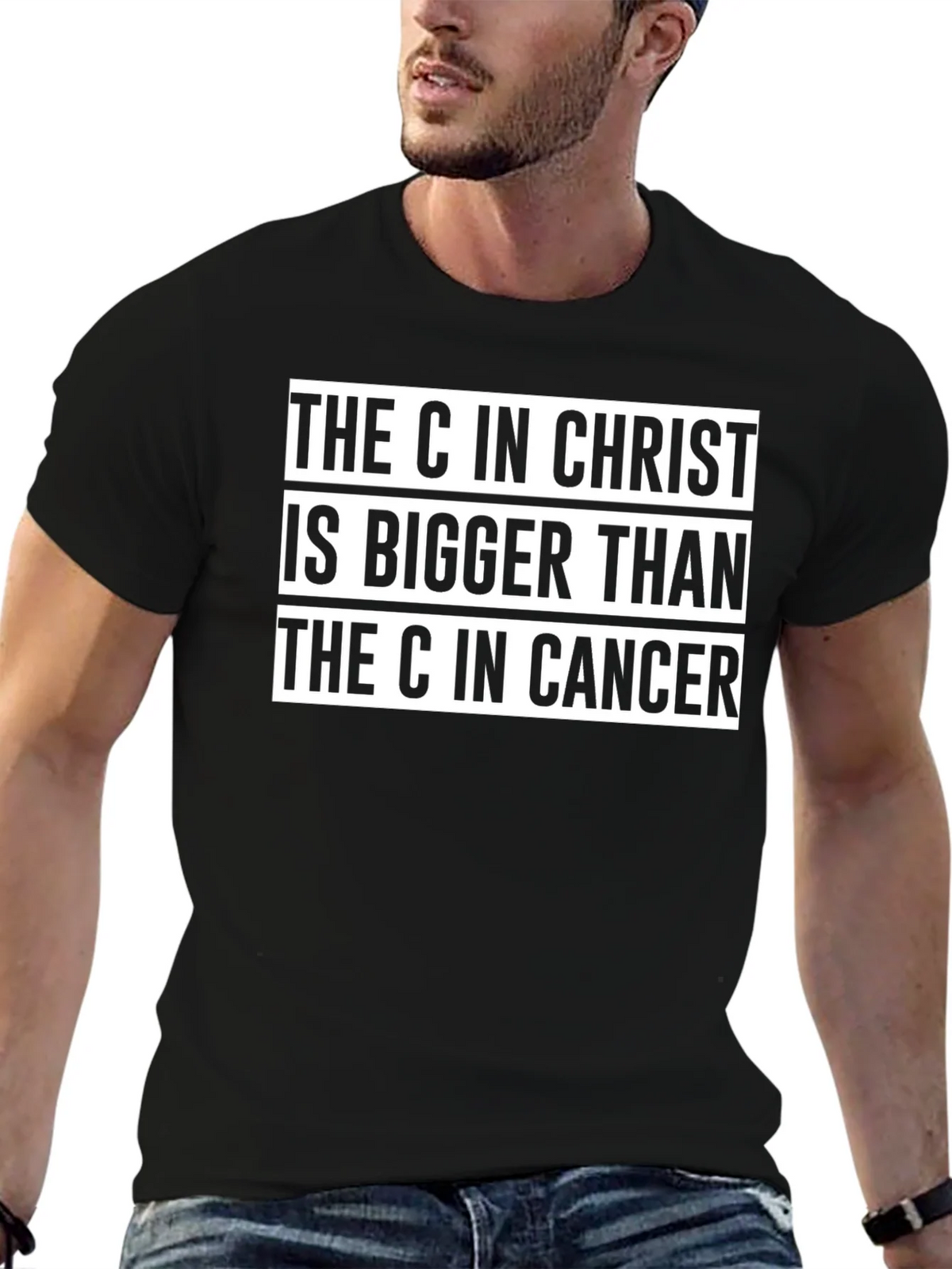 Christ is Bigger Than Cancer Graphic Tee product image 6